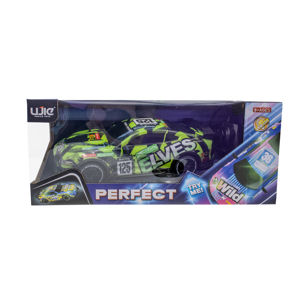 Voiture Télécommandée avec Lumières (R/C) ELVES Green