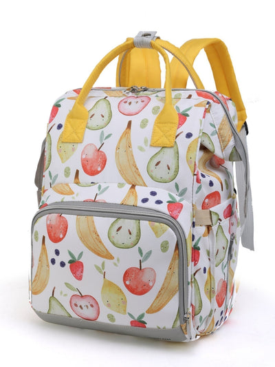 Sac À Langer Motif Fruit Grande Capacité