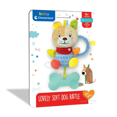 HOCHET CHIEN - LOVELY SOFT DOG RATTLE