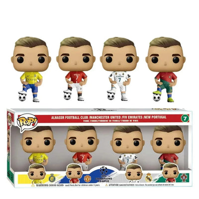 Ensemble Pop - Ronaldo , 4 Figurines Vinyle