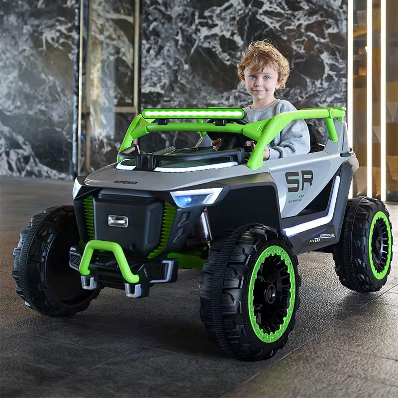 BUGGY ÉLECTRIQUE POUR ENFANTS - Gris