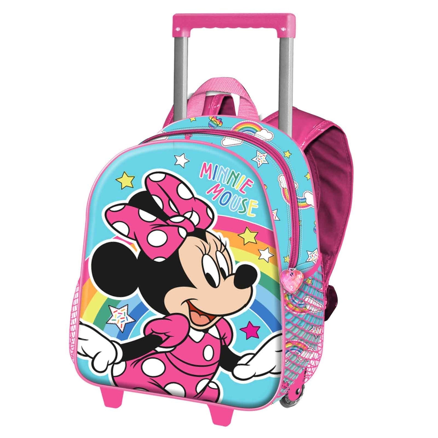 SAC A ROULETTES 3D - MATERNELLE -Minnie®️ Rainbow