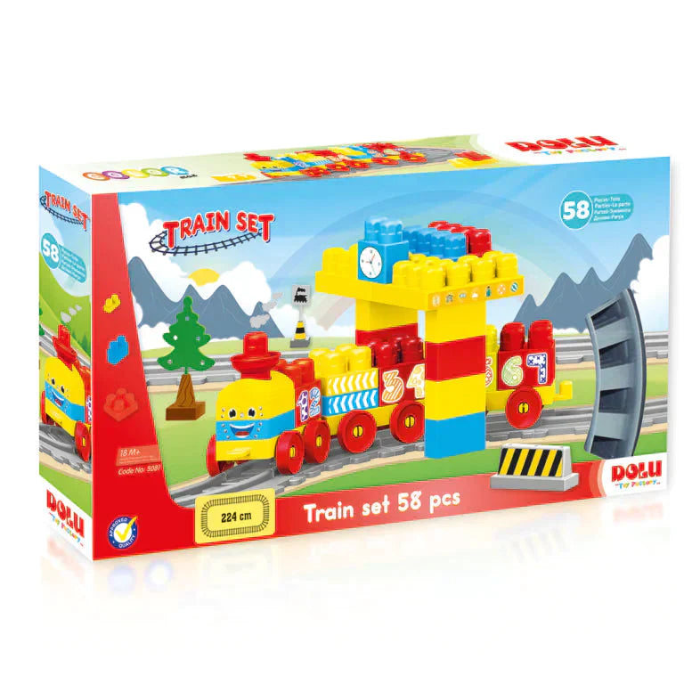 TRAIN SET 58 PCS “5081” - DOLU