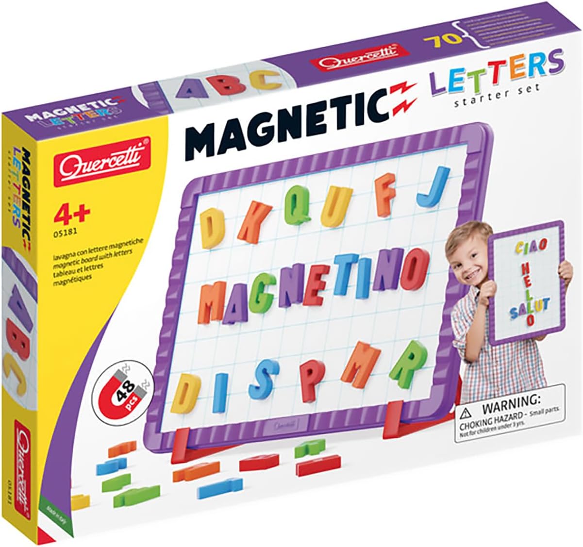 Tableau Magnétique avec Lettres Quercetti 5181 Magnetino Letters Basic