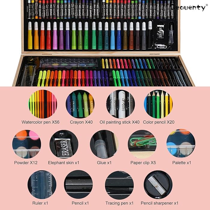 Mallette De Coloriage 180 Pcs