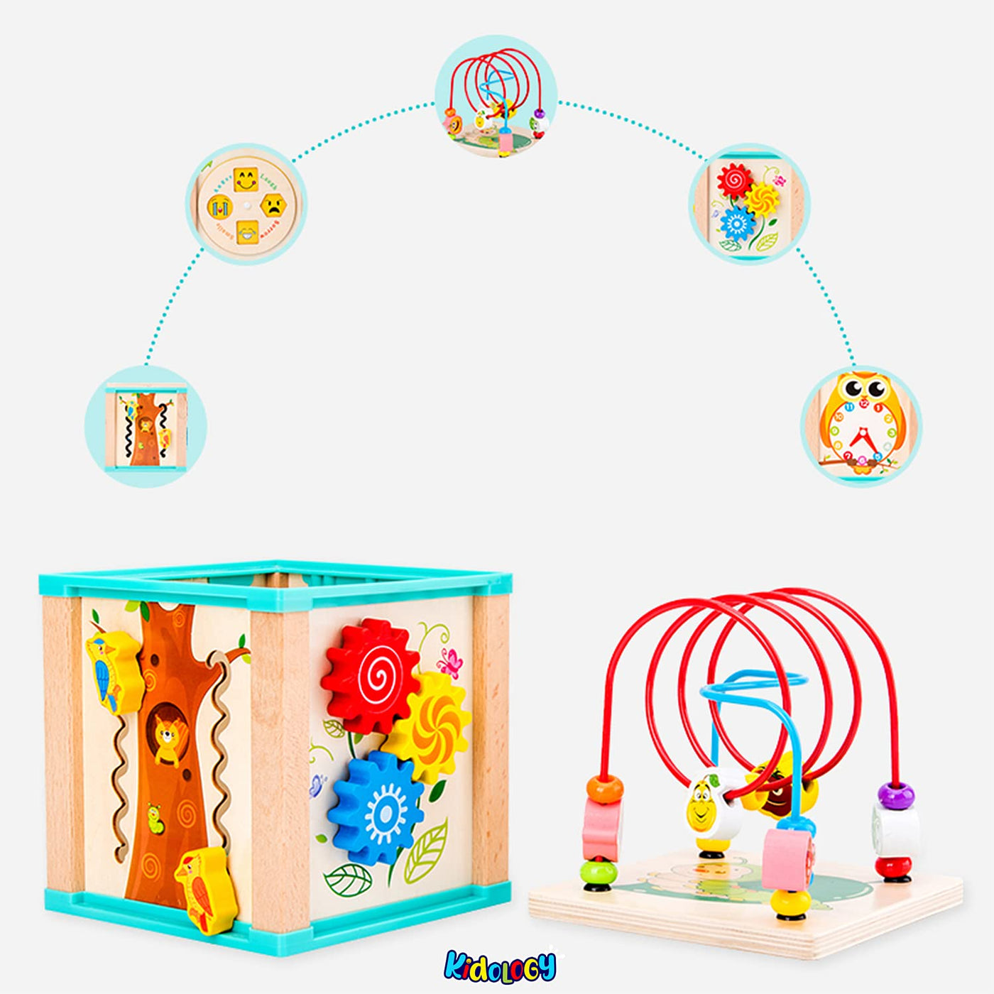 Cube d'Activités en Bois Kidology pour Bébé