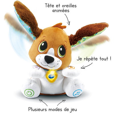 vtech Toutou parle avec moi - chien peluche interactif