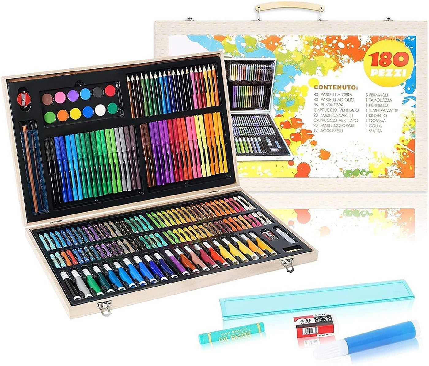 Mallette De Coloriage 180 Pcs