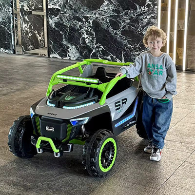 BUGGY ÉLECTRIQUE POUR ENFANTS - Gris