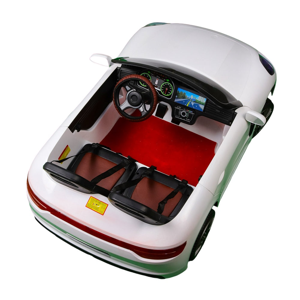 Voiture Porshe deux places - Blanc