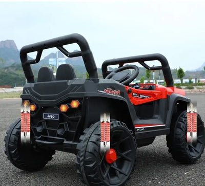 Véhicule Jeep Électrique pour Enfants rouge