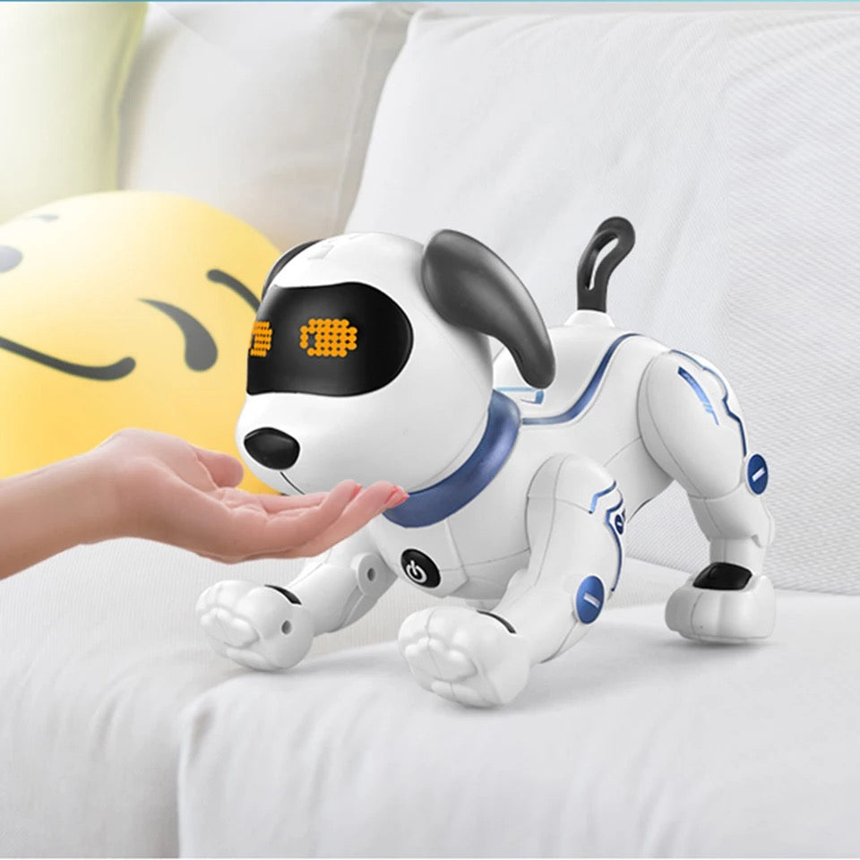 Jouet Robot Chien RC Fisca - Chiot Acrobatique Électronique Contrôlé par la Voix