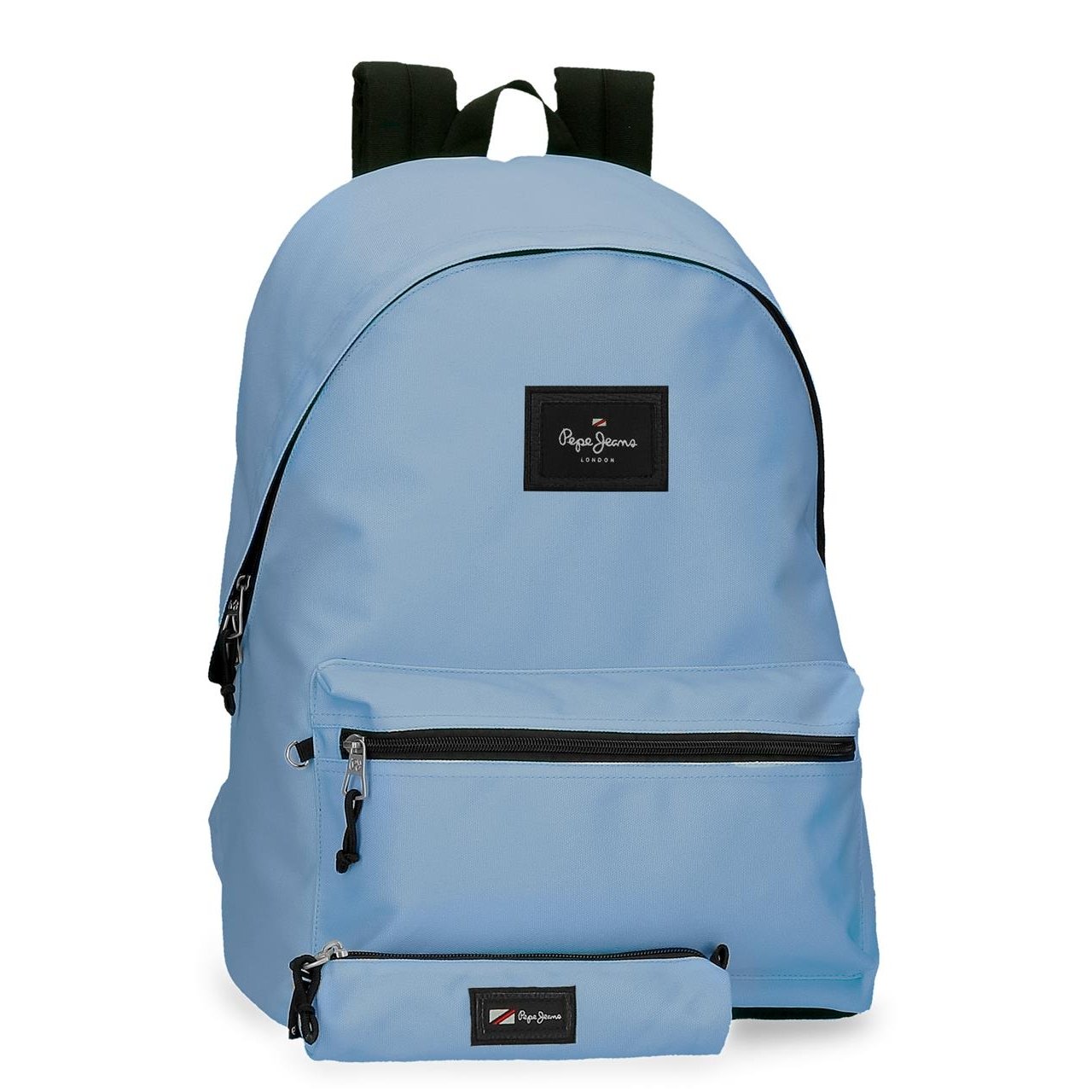 SAC À DOS PEPE JEANS ARIS + TROUSSE BLEU CIEL